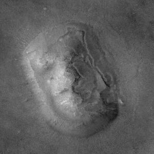 Face on Mars - from Mars Global Surveyor