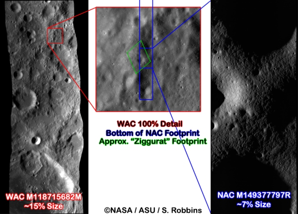WAC and NAC of Alleged Lunar Ziggurat