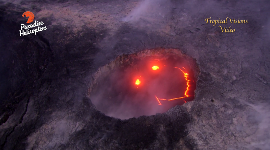 Volcano in Hawaii, USA, Showing a Smiling Paredolia (Mick Kalber)