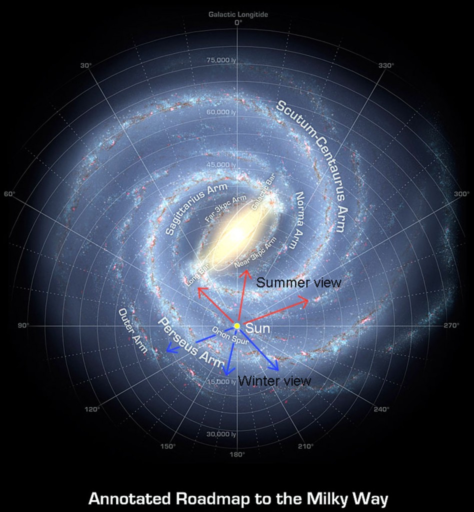 Artist Map of the Milky Way Galaxy